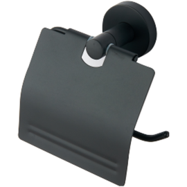 ORTIZ PAPER HOLDER WITH LID ZINC ALLOY MATTE BLACK