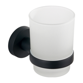 ORTIZ TUMBLER HOLDER ZINC ALLOY MATTE BLACK
