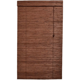ORTIZ BAMBOO ROLL UPBLIND WITH VALANCE GREY 60*100