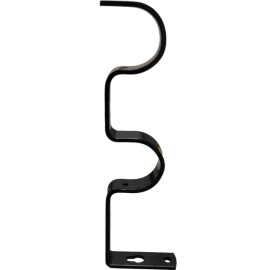 ORTIZ CURTAIN BRACKET BD004 BLACK PACK OF 2