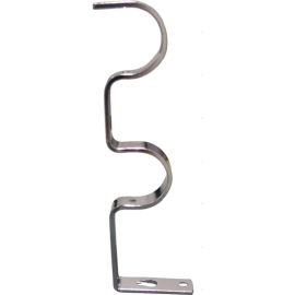 ORTIZ CURTAIN BRACKET BD004 28MM SILVER