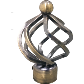 ORTIZ CURTAIN FINIAL F005 BRONZE