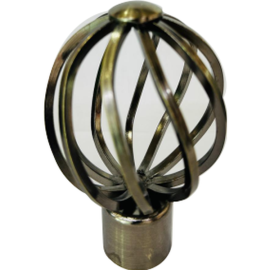 ORTIZ CURTAIN FINIAL F008 28MM BRONZE PACK OF 2