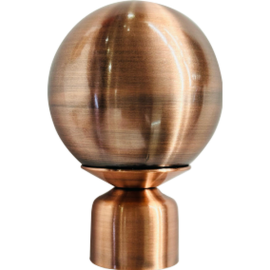 ORTIZ CURTAIN FINIAL F18 COPPER PACK OF 2