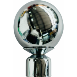 ORTIZ CURTAIN FINIAL F18 SILVER PACK OF 2