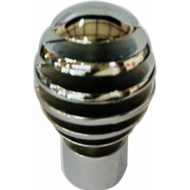ORTIZ CURTAIN FINIAL FA020 28MM SILVER PACK OF 2