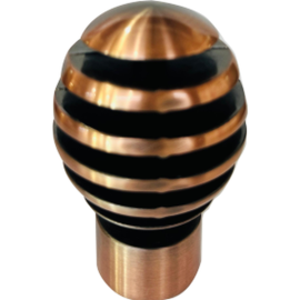 ORTIZ CURTAIN FINIAL FA020 28MM COPPER PACK OF 2