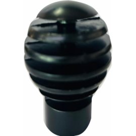 ORTIZ CURTAIN FINIAL FA020 28MM BLACK PACK OF 2