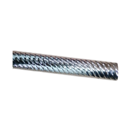 ORTIZ CURTAIN PIPE WITH DESIGN 28MM 3M SILVER