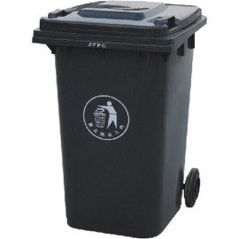ORTIZ PLASTIC WHEELIE BIN 240 L BLACK
