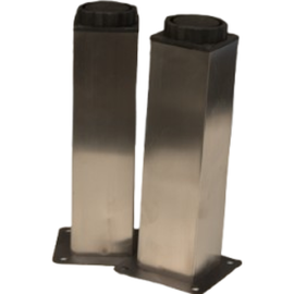 ORTIZ LEG ADJUSTABLE S/S SQUARE 38X 100MM