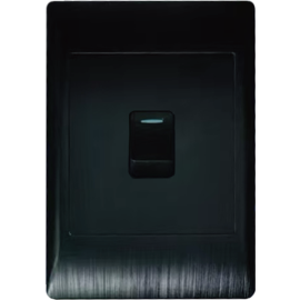 LARS 1 LEVER 1 WAY SWITCH BLACK