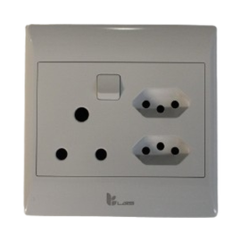 LARS SINGLE SOCKET WITH 2 TWIN PLUG 4*4