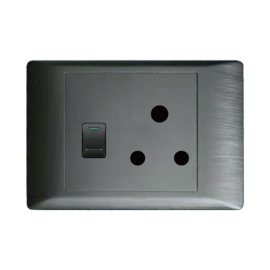 LARS SINGLE PLUG 2*4 16A GREY