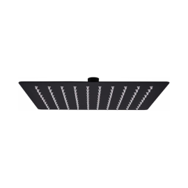 ORTIZ SHOWER ROSE SQUARE BLK 4"