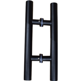 ORTIZ PULL HANDLE SS BLACK ROUND 600MM
