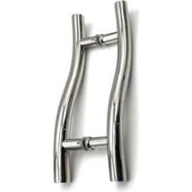 ORTIZ PULL HANDLE SS POLISH ROUND S SHAPE 300MM