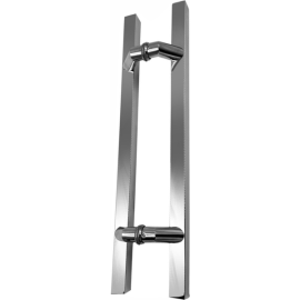 ORTIZ PULL HANDLE SS SQ SATIN CHROME 600MM