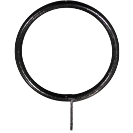 ORTIZ CURTAIN RINGS METAL 28MM BLACK PACK OF 10