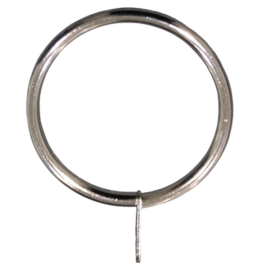 ORTIZ CURTAIN RINGS METAL 28MM SILVER PACK OF 10