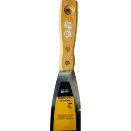 LADUMA PUTTY KNIFE STEEL BEACH WOODEN HANDLE 5CM