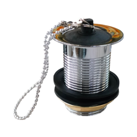 SINK WASTE UNSLOTTED WITH PLUG 32MM