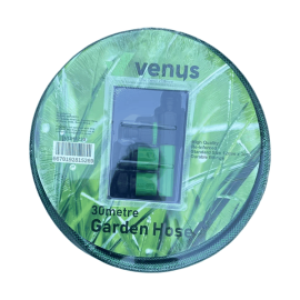 VENUS GARDEN HOSE WITH FITTINGS 12MM X 30M