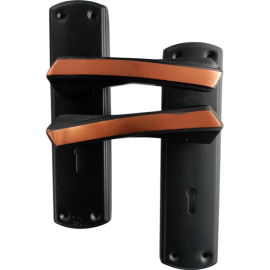 VENUS MORTICE LOCKSET 3L BLACK/COPPER