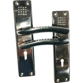 VENUS 8" MORTICE LOCKSET 3L BLACK/SILVER