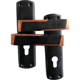 VENUS 7" CYLINDER LOCK SET BLACK/SILVER