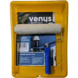 VENUS WHITE WOOL 225MM ROLLER TRAY SET