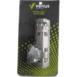 VENUS BARREL BOLTS SATIN 75MM