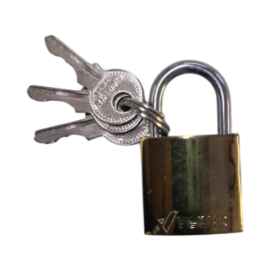 VENUS PADLOCK BRASS PLATED -63MM