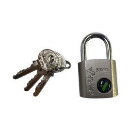 VENUS PADLOCK OVAL SILVER 30MM