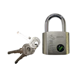 VENUS PADLOCK OVAL SILVER 40MM