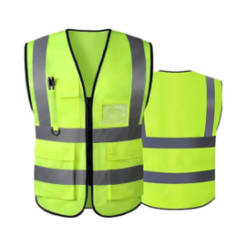 VENUS REFLACTIVE VEST WITH POCKET LRG