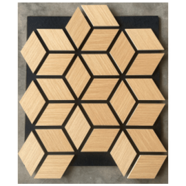 WALL PANEL 3D MDF OAK 800*600*18MM