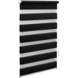 ORTIZ ZEBRA ROLLER BLINDS BLACK 160*160